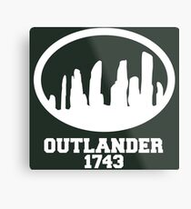 Outlander Stones White Metal Print