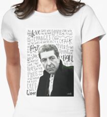 Leonard Cohen Tailliertes T-Shirt