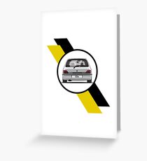 Renault Clio 16v Flag / Only Rear Greeting Card