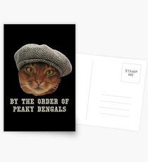 Peaky Blinders Bengal Cat Postcards