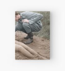 Finnish corporal sculping a feminine figure, Valkjärvi, c. 1943 Hardcover Journal
