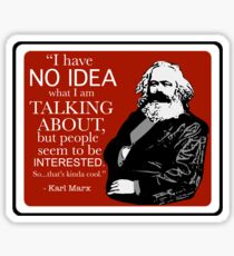 Karl Marx - No Idea... Sticker