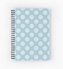 Polka Dots, Spots (Dotted Pattern) - Blue Spiral Notebook