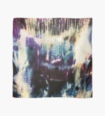 Pañuelo tinte empate batik púrpura impresionista bohemio chic azul