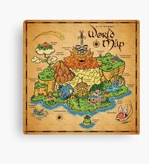 Lienzo Mapa del mundo