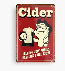Applejack - Cider Metal Print