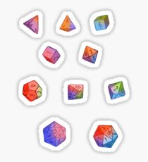 Rainbow Dice Sticker