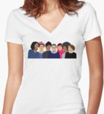 Feminist Girl Gang- Squad Goals Women's Fitted V-Neck T-Shirt