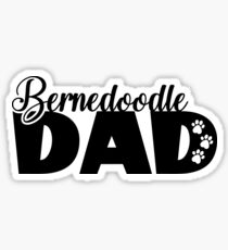 Bernedoodle dad - Dog Dad Sticker