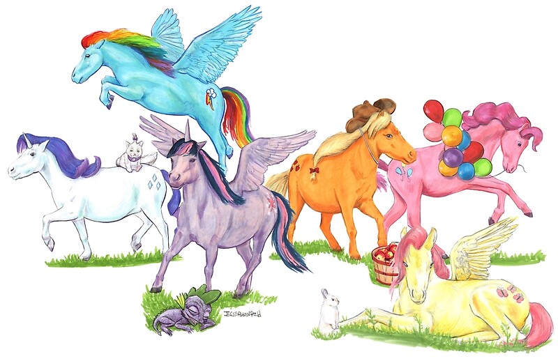 "Little Ponies - My Little Pony" by Jesse Rubenfeld | Redbubble