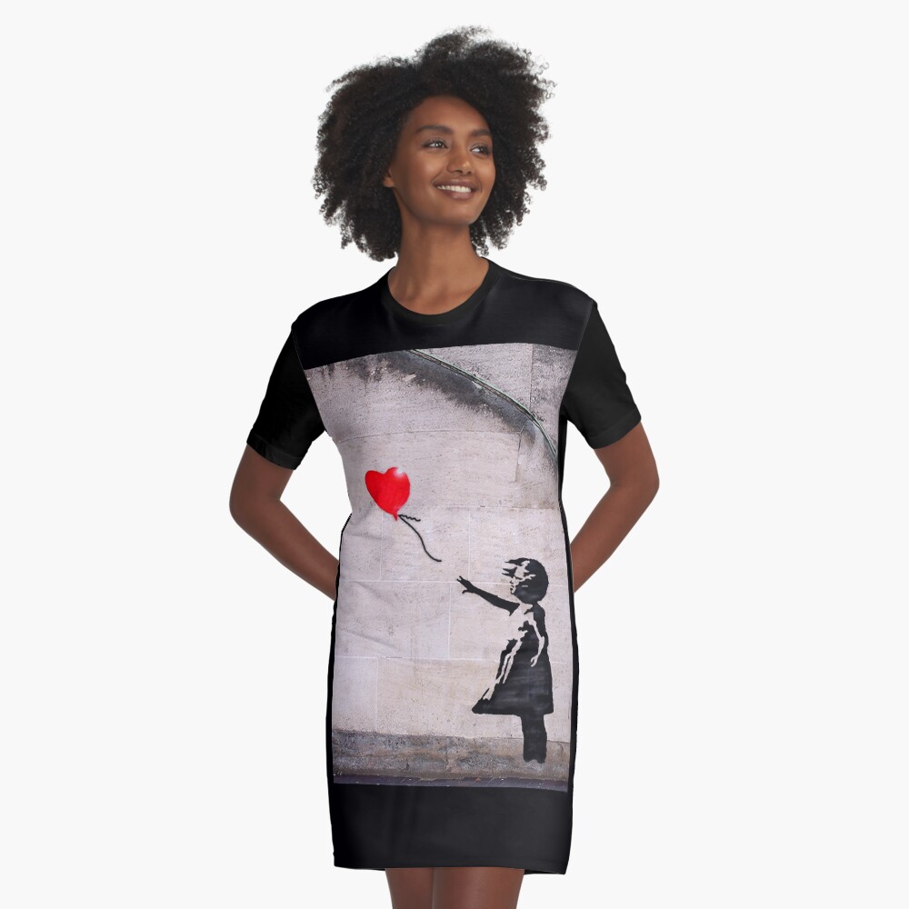 Banksy, Hope Graphic T-Shirt Dress