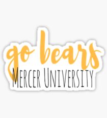 Mercer University Go Bears Sticker