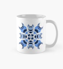 #6 Blue Geometric Circles Design Mug