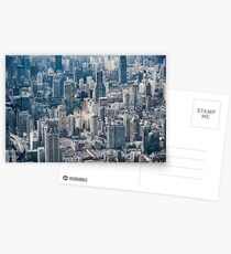 Twilight Shanghai city China aerial view Postcards