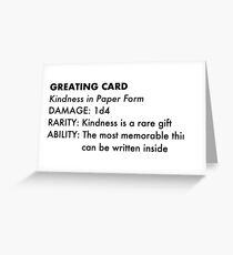 D&D Greeting Card Greeting Card