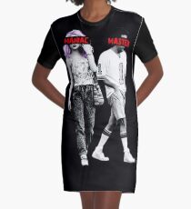 Maniac Dark Comedy Stlye Graphic T-Shirt Dress