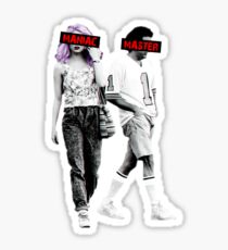 Maniac Dark Comedy Stlye Sticker