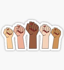FISTS UP - POWER TO THE GIRLS Sticker