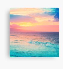 Hookipa Surf Sunset Canvas Print