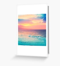 Hookipa Surf Sunset Greeting Card