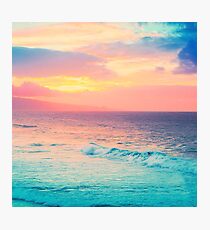 Hookipa Surf Sunset Photographic Print