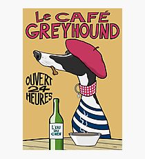 Le Café Greyhound Photographic Print