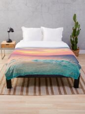 Hookipa Surf Sunset Throw Blanket