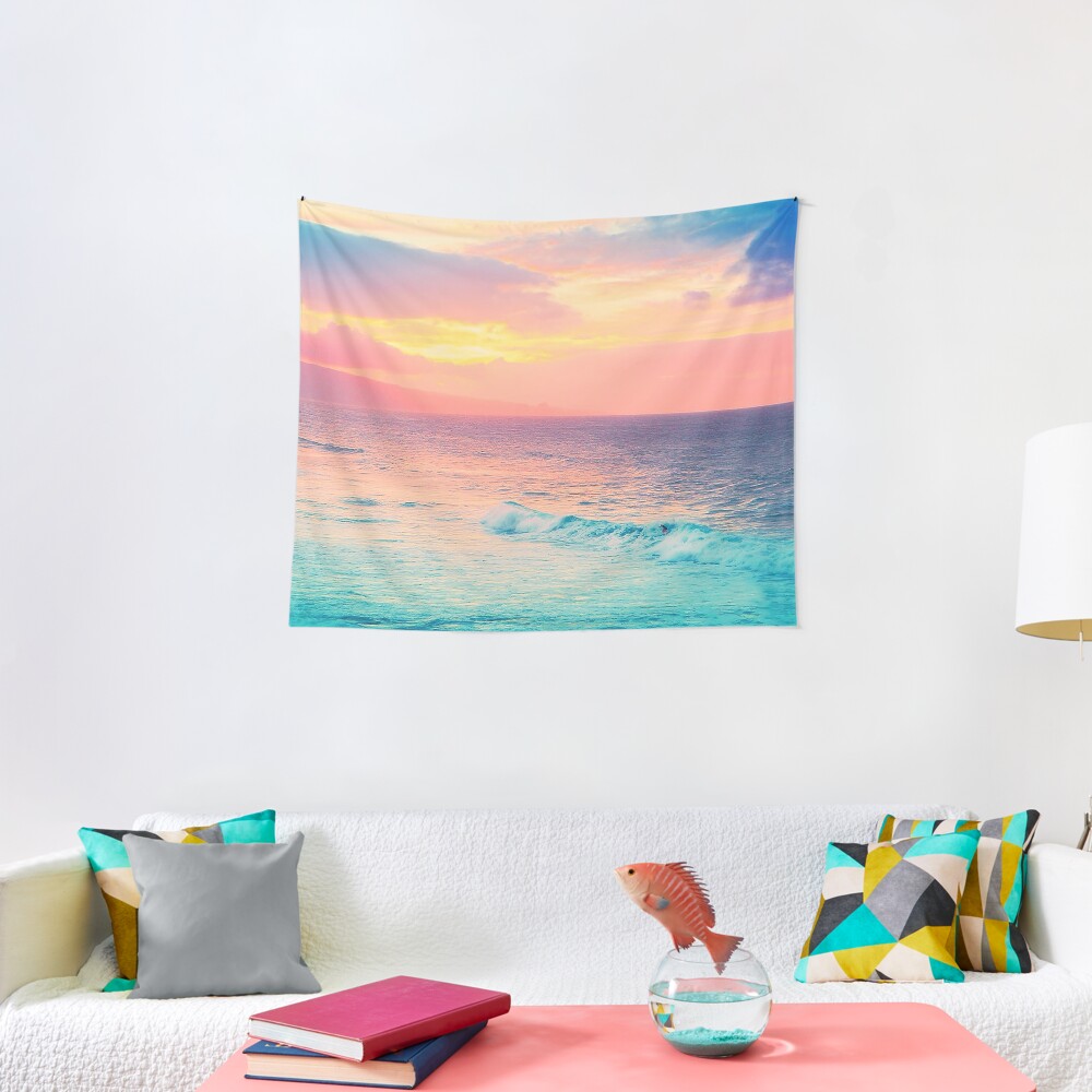 Hookipa Surf Sunset Tapestry