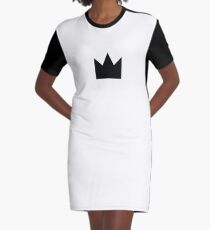 Black Crown Graphic T-Shirt Dress