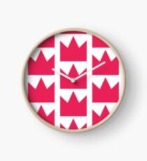 Pink Crown Clock