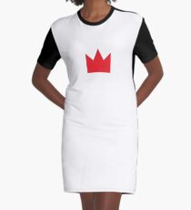 Red Crown Graphic T-Shirt Dress