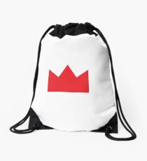 Red Crown Drawstring Bag