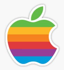 rainbow apple Sticker