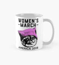 Rosa Pussy-Hut der Frauen März 2018 auf Katze Tasse (Standard)