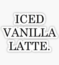 ICED VANILLA LATTE STARBUCKS Sticker