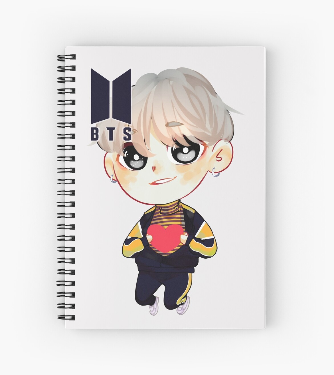 "BTS TAEHYUNG HEART X ARMY" Spiral Notebooks by p0zuda | Redbubble