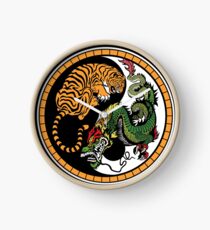 Taoist Yin Yang Illustration Clock