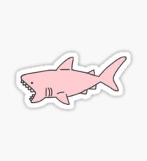 pink shark Sticker