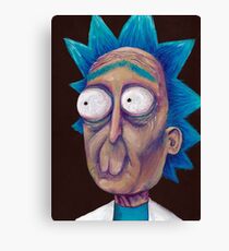 Rick and Morty-- trippy Rick Canvas Print