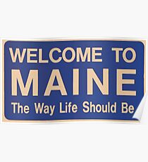 Welcome to Maine Poster