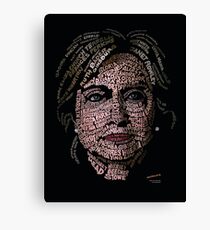 Lienzo Hillary Clinton: retrato histórico de mujeres