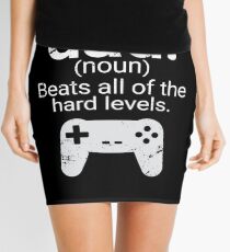 Dad Definition Beats All Hard Levels Funny Gift Mini Skirt