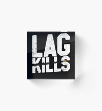 Play 3 Loading Trendy Funny Video Gamer Gift Acrylic Block