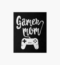 Gamer Mom Funny Retro Console Gaming Art Board