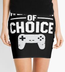 Weapon Of Choice Funny Game Controller Gamer Mini Skirt