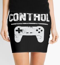 Always In Control Funny Retro Console Gaming Mini Skirt