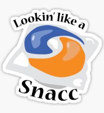 Snacc Tide Pods Meme Sticker