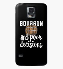 Bourbon And Poor Decisions Whisky Kneipentour Hülle & Klebefolie für Samsung Galaxy