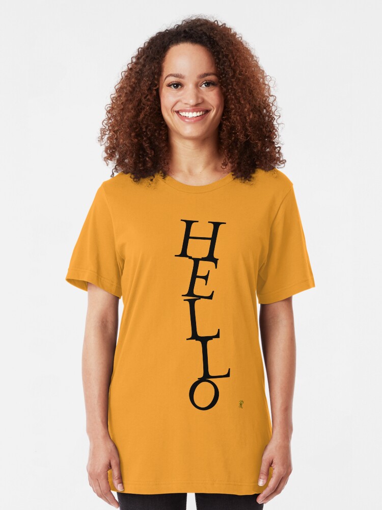 Alternate view of HELLO Slim Fit T-Shirt