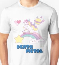 Death Metal Einhorn Slim Fit T-Shirt